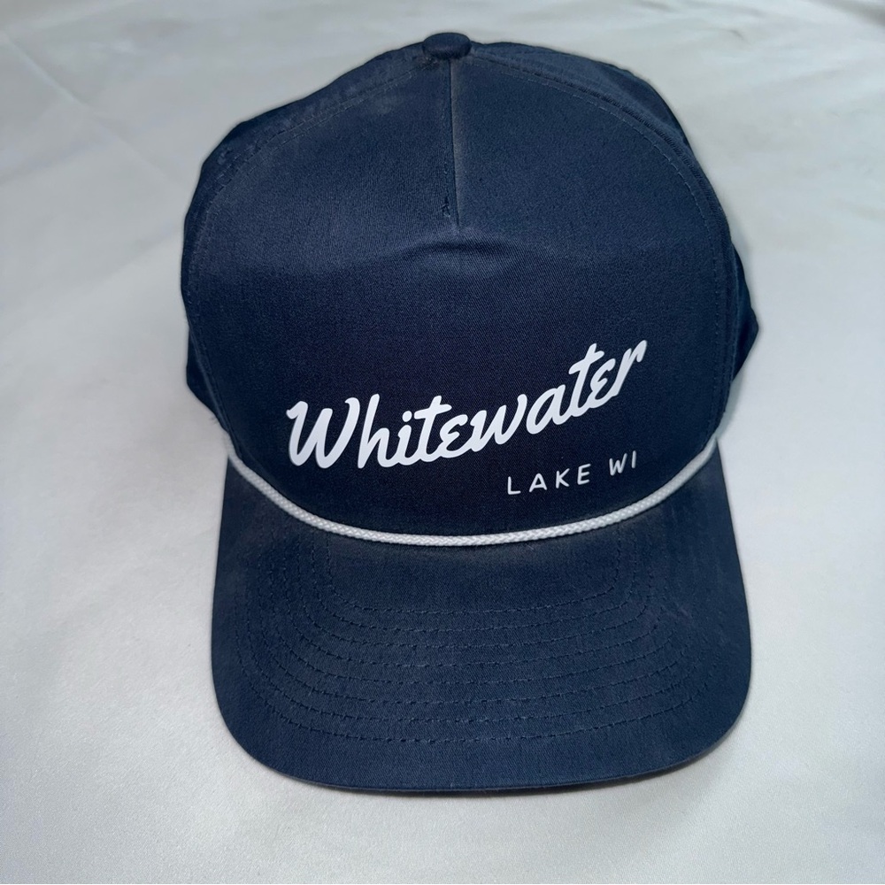 NWOT Whitewater Lake WI Navy Hat